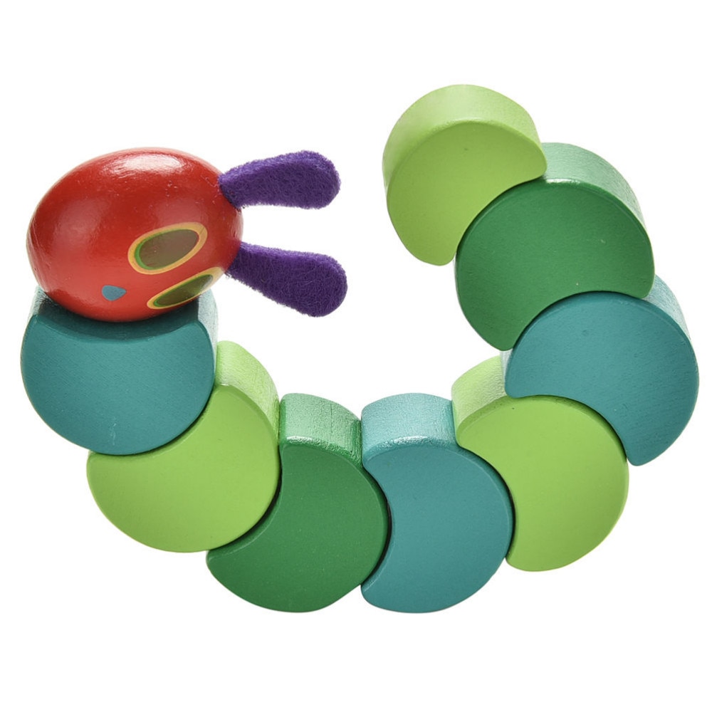Creative gift Children Toys Cute Insects Twist the Very Hungry Caterpillars Wooden Blocks Baby Fingers Flexible Blocks